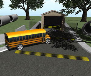 play 3D School Bus Parking