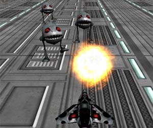 play 3D Space Racer