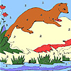 play Tired beaver coloring