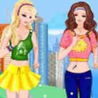 Barbie and Ellie Jogging Dressup